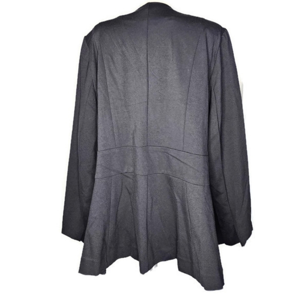 Lane Bryant Women's Ponte Peplum Jacket in Black Size 24 New With Tags - Picture 3 of 8